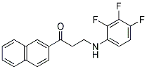 1-(2-NAPHTHYL)-3-(2,3,4-TRIFLUOROANILINO)-1-PROPANONE Struktur