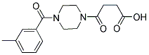 4-[4-(3-METHYLBENZOYL)PIPERAZIN-1-YL]-4-OXOBUTANOIC ACID Struktur