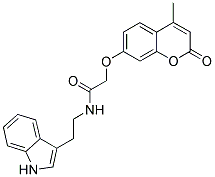 N-[2-(1H-INDOL-3-YL)ETHYL]-2-[(4-METHYL-2-OXO-2H-CHROMEN-7-YL)OXY]ACETAMIDE Struktur