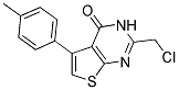 2-CHLOROMETHYL-5-P-TOLYL-3H-THIENO[2,3-D]PYRIMIDIN-4-ONE Struktur