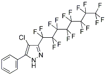 4-CHLORO-3-PERFLUOROOCTYL-5-PHENYLPYRAZOLE Struktur