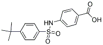 4-(([4-(TERT-BUTYL)PHENYL]SULFONYL)AMINO)BENZOIC ACID Struktur