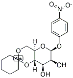 P-NITROPHENYL 4,6-CYCLOHEXYLIDENE-B-D-MANNOPYRANOSIDE Struktur