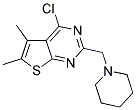 4-CHLORO-5,6-DIMETHYL-2-(PIPERIDIN-1-YLMETHYL)THIENO[2,3-D]PYRIMIDINE Struktur