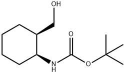 BOC-(+/-)-CIS-2-HYDROXYMETHYL-1-CYCLOHEXYLAMINE Struktur