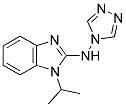 1-ISOPROPYL-N-4H-1,2,4-TRIAZOL-4-YL-1H-BENZIMIDAZOL-2-AMINE Struktur