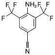 3,5-BIS(TRIFLUOROMETHYL)-4-AMINOBENZONITRILE Struktur