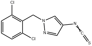 1-(2,6-DICHLORO-BENZYL)-4-ISOTHIOCYANATO-1H-PYRAZOLE Struktur