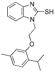 1-[2-(2-ISOPROPYL-5-METHYLPHENOXY)ETHYL]-1H-BENZIMIDAZOLE-2-THIOL Struktur