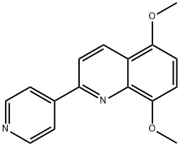 5-METHOXY-2-(4-PYRIDINYL)-8-QUINOLINYL METHYL ETHER Struktur