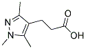 3-(1,3,5-TRIMETHYL-1H-PYRAZOL-4-YL)-PROPIONIC ACID Struktur