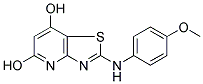 2-(4-METHOXYPHENYLAMINO)THIAZOLO[4,5-B]PYRIDINE-5,7-DIOL Struktur