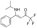 1,1,1-TRIFLUORO-4-ISOPROPYLAMINO-4-PHENYLBUT-3-(Z)-ENE-2-ONE Struktur