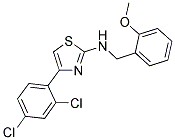 [4-(2,4-DICHLORO-PHENYL)-THIAZOL-2-YL]-(2-METHOXY-BENZYL)-AMINE Struktur