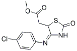 METHYL ((4E)-4-[(4-CHLOROPHENYL)IMINO]-2-OXO-1,3-THIAZOLIDIN-5-YL)ACETATE Struktur