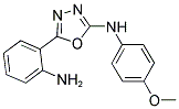 (3-(2-AMINOPHENYL)(2,4,5-OXADIAZOLYL))(4-METHOXYPHENYL)AMINE Struktur