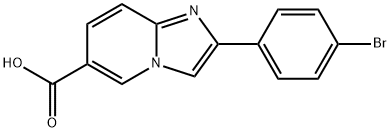 2-(4-BROMOPHENYL)IMIDAZO[1,2-A]PYRIDINE-6-CARBOXYLIC ACID Struktur