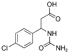 3-[(AMINOCARBONYL)AMINO]-3-(4-CHLOROPHENYL)PROPANOIC ACID Struktur