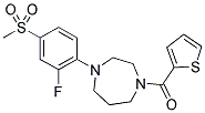 1-[2-FLUORO-4-(METHYLSULFONYL)PHENYL]-4-(THIEN-2-YLCARBONYL)-1,4-DIAZEPANE Struktur