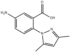 5-AMINO-2-(3,5-DIMETHYL-PYRAZOL-1-YL)-BENZOIC ACID Struktur