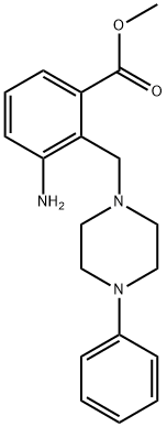 METHYL 3-AMINO-2-[(4-PHENYLPIPERAZINO)METHYL]BENZENECARBOXYLATE Struktur