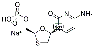 2',3'-DIDEOXY-3'-THIA-CYTIDINE-5'-MONOPHOSPHATE, SODIUM SALT Struktur