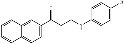 3-(4-CHLOROANILINO)-1-(2-NAPHTHYL)-1-PROPANONE Struktur