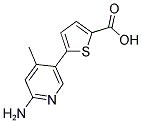 5-(6-AMINO-4-METHYLPYRIDIN-3-YL)THIOPHENE-2-CARBOXYLIC ACID Struktur