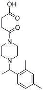 4-(4-[1-(2,4-DIMETHYLPHENYL)ETHYL]PIPERAZIN-1-YL)-4-OXOBUTANOIC ACID Struktur