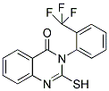 2-MERCAPTO-3-[2-(TRIFLUOROMETHYL)PHENYL]QUINAZOLIN-4(3H)-ONE Struktur