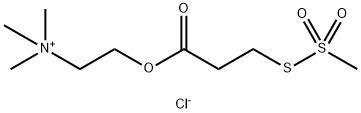 2-CARBOXYETHYL METHANETHIOSULFONATE, CHOLINE ESTER CHLORIDE SALT Struktur