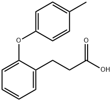 3-[2-(4-METHYLPHENOXY)PHENYL]PROPANOIC ACID Struktur