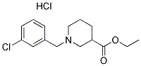 1-(3-CHLORO-BENZYL)-PIPERIDINE-3-CARBOXYLIC ACID ETHYL ESTER HYDROCHLORIDE Struktur