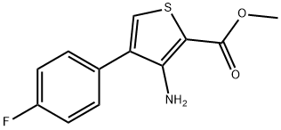 METHYL 3-AMINO-4-(4-FLUOROPHENYL)THIOPHENE-2-CARBOXYLATE Struktur