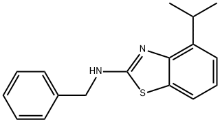 N-BENZYL-4-ISOPROPYL-1,3-BENZOTHIAZOL-2-AMINE Struktur