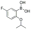 5-FLUORO-2-ISOPROPOXYPHENYLBORONIC ACID Struktur