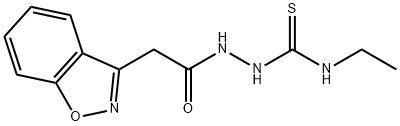 2-[2-(1,2-BENZISOXAZOL-3-YL)ACETYL]-N-ETHYL-1-HYDRAZINECARBOTHIOAMIDE Struktur