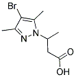 3-(4-BROMO-3,5-DIMETHYL-PYRAZOL-1-YL)-BUTYRIC ACID Struktur