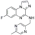 7-FLUORO-N-[(5-METHYLPYRAZIN-2-YL)METHYL]IMIDAZO[1,2-A]QUINOXALIN-4-AMINE Struktur