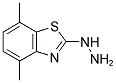 2-HYDRAZINO-4,7-DIMETHYL-1,3-BENZOTHIAZOLE Struktur