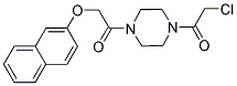 1-(CHLOROACETYL)-4-[(2-NAPHTHYLOXY)ACETYL]PIPERAZINE Struktur