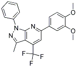 6-(3,4-DIMETHOXYPHENYL)-3-METHYL-1-PHENYL-4-(TRIFLUOROMETHYL)-1H-PYRAZOLO[3,4-B]PYRIDINE Struktur