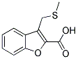 3-[(METHYLTHIO)METHYL]-1-BENZOFURAN-2-CARBOXYLIC ACID Struktur