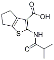 2-(ISOBUTYRYLAMINO)-5,6-DIHYDRO-4H-CYCLOPENTA[B]THIOPHENE-3-CARBOXYLIC ACID Struktur