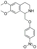 6,7-DIMETHOXY-1-[(4-NITROPHENOXY)METHYL]-1,2,3,4-TETRAHYDROISOQUINOLINE Struktur