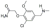 2-(2-CHLORO-6-METHOXY-4-((METHYLAMINO)METHYL)PHENOXY)ACETAMIDE Struktur