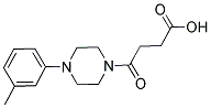 4-[4-(3-METHYLPHENYL)PIPERAZIN-1-YL]-4-OXOBUTANOIC ACID Struktur