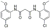 N,N'-BIS-(5-CHLORO-2-METHOXY-PHENYL)-MALONAMIDE Struktur