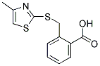 2-[[(4-METHYL-1,3-THIAZOL-2-YL)THIO]METHYL]BENZOIC ACID Struktur