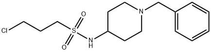 N-(1-BENZYL-4-PIPERIDINYL)-3-CHLORO-1-PROPANESULFONAMIDE Struktur